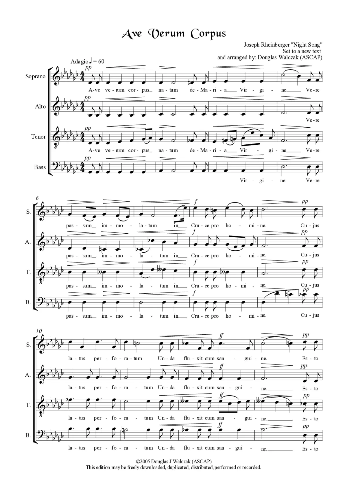 Ave verum corpus - Page 1