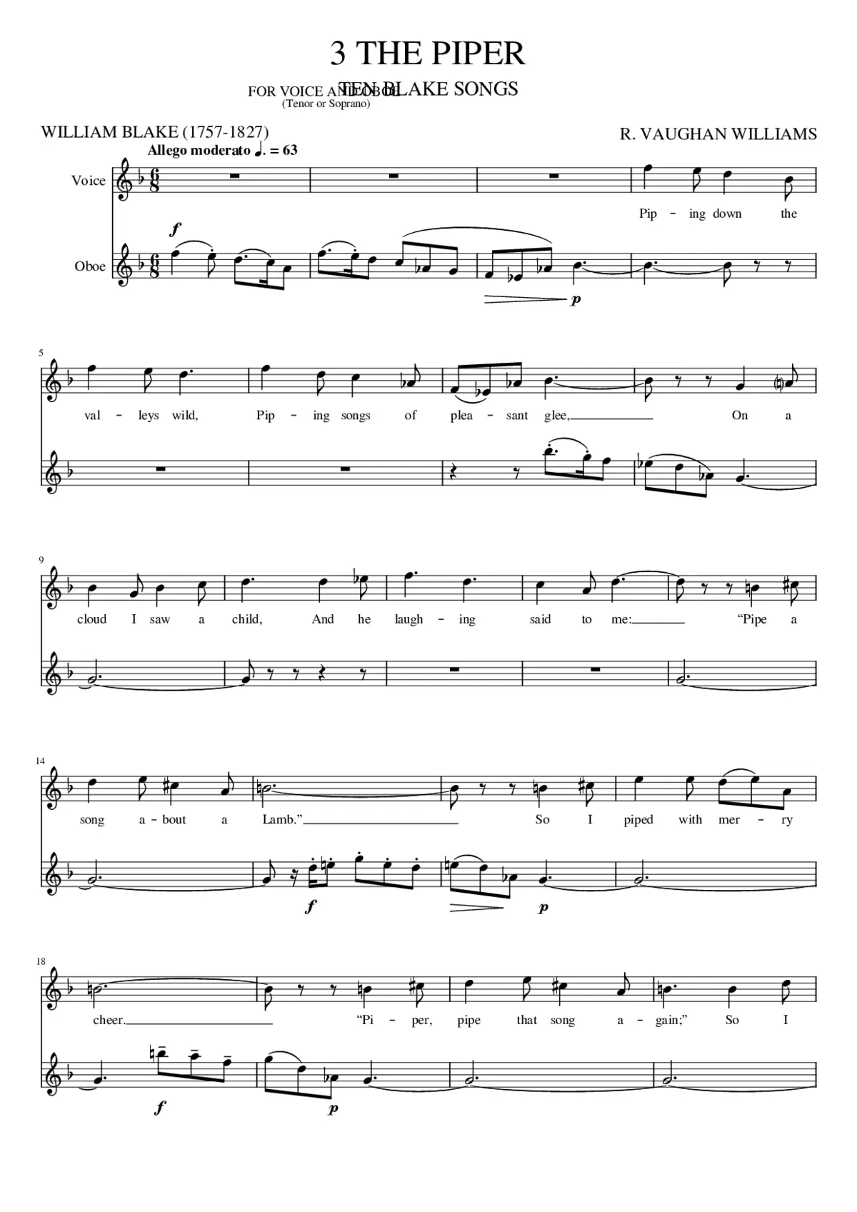 3 The Piper R. Vaughan Williams - Page 1