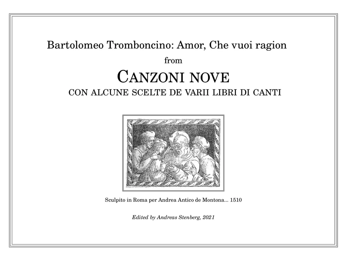 Amor, che vuoi ragion - Page 1