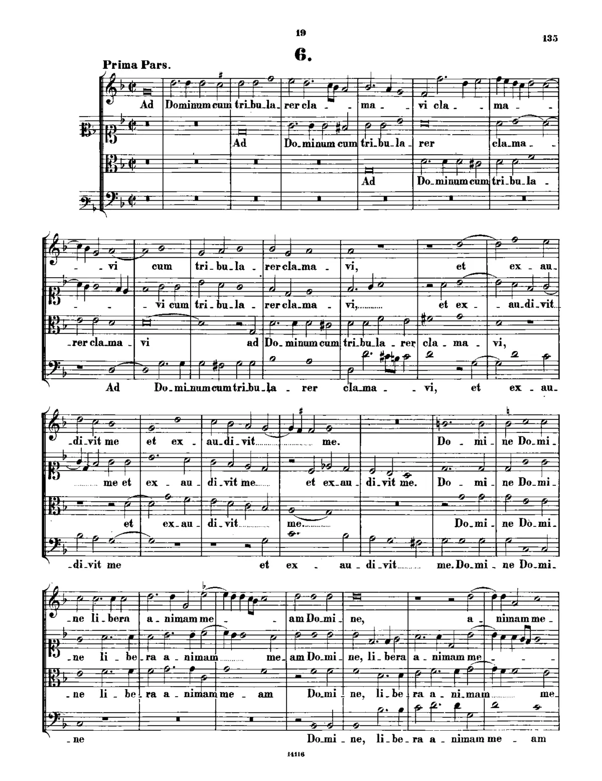 Ad Dominum cum tribularer - Page 1