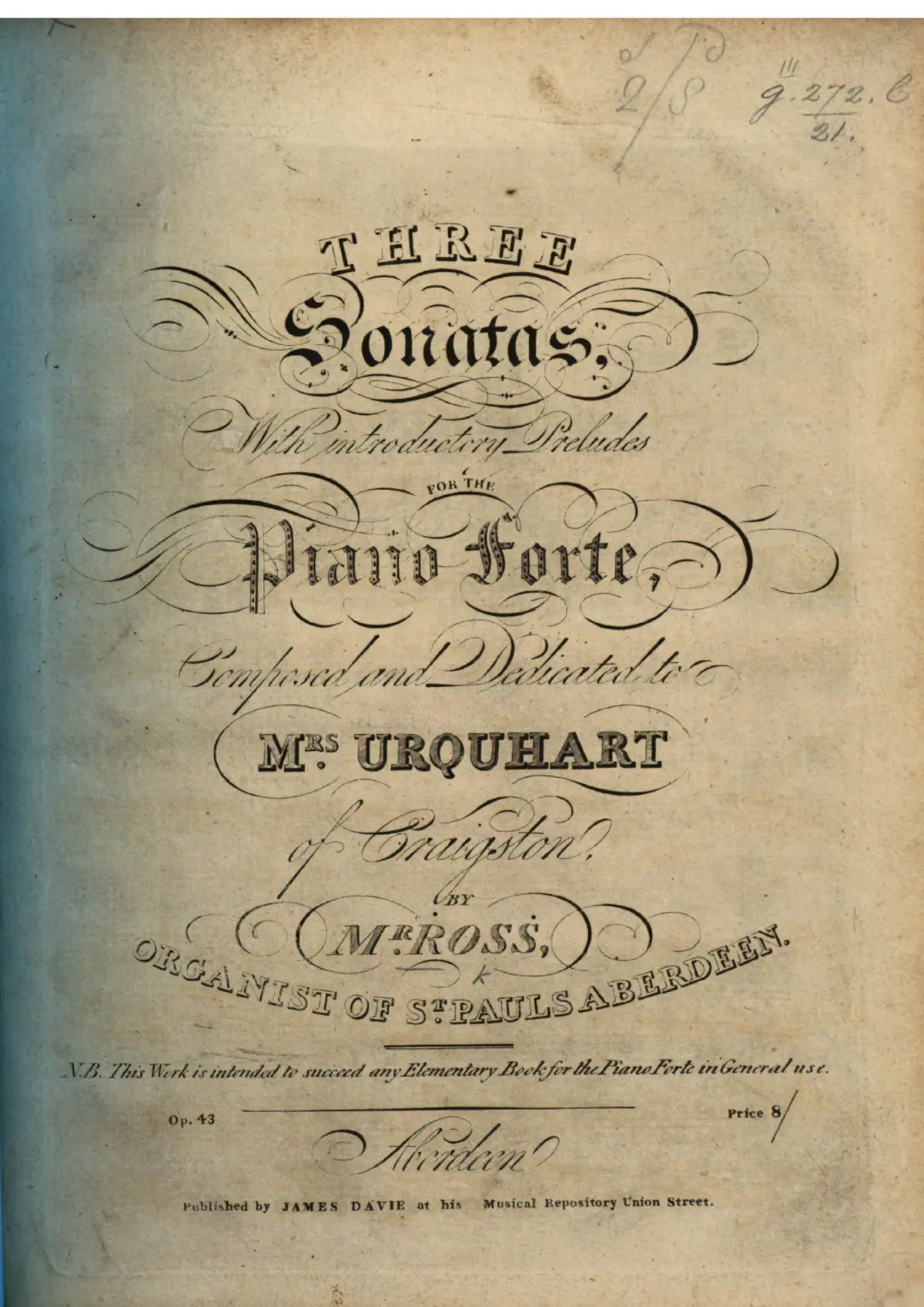 3 Piano Sonatas - Page 1