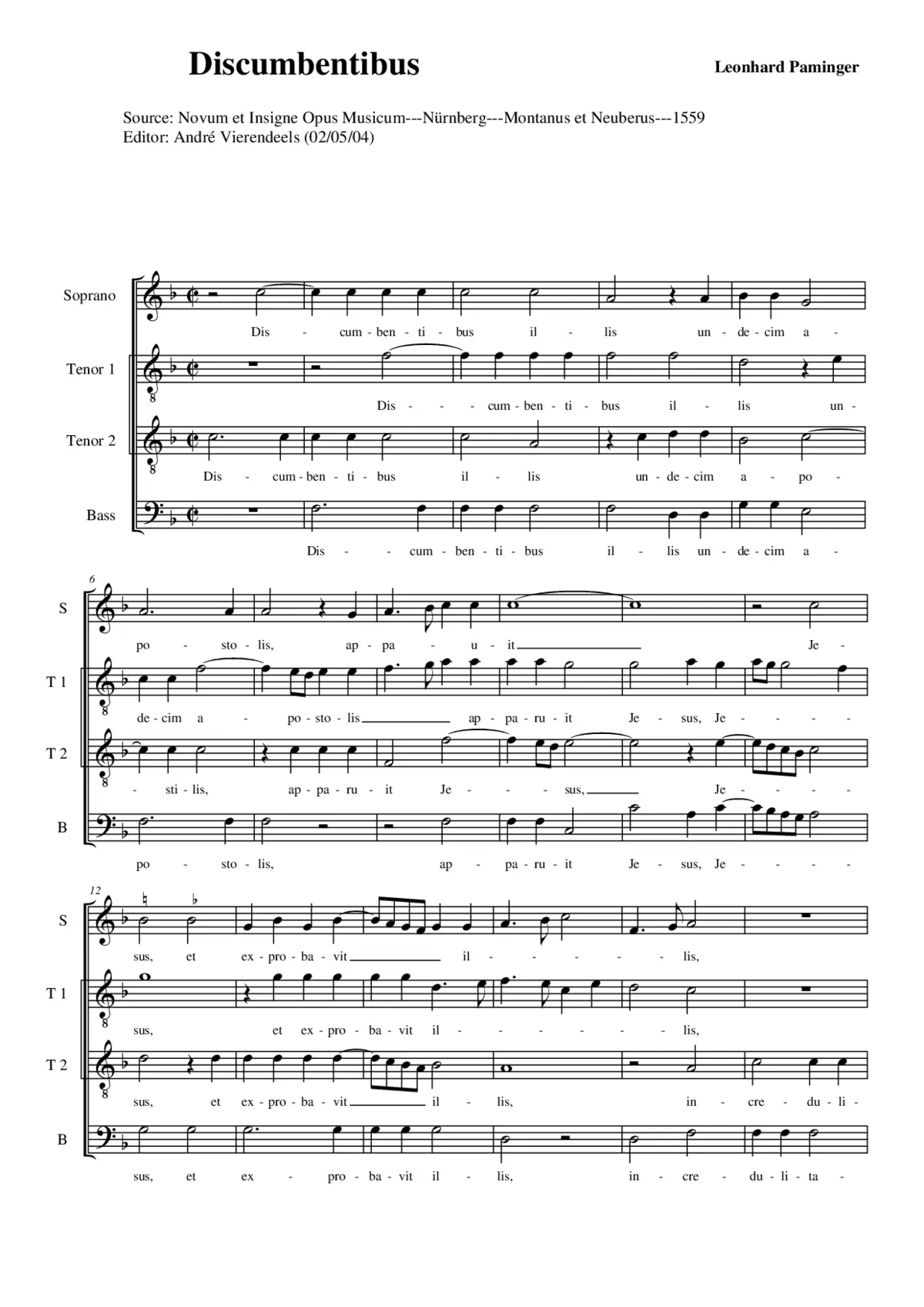 Discumbentibus - Page 1