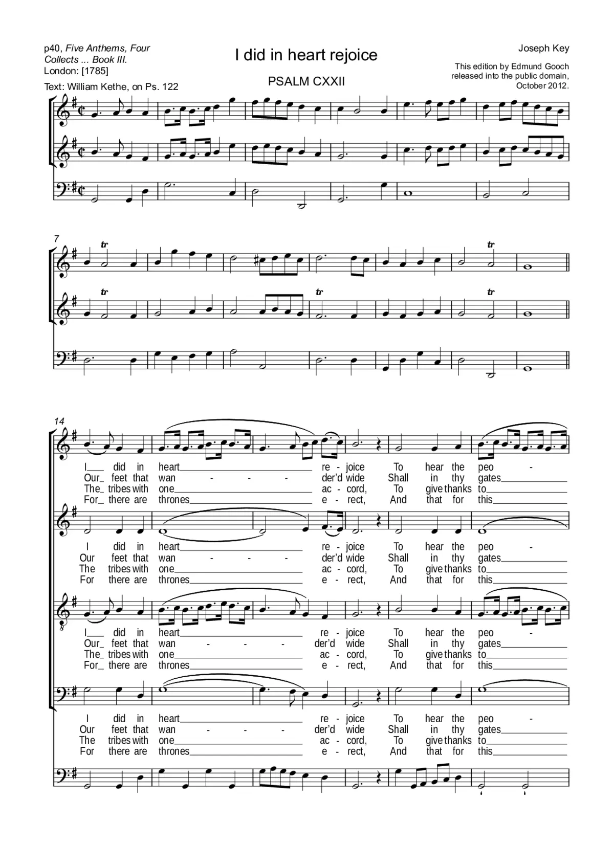 I did in heart rejoice - Page 1