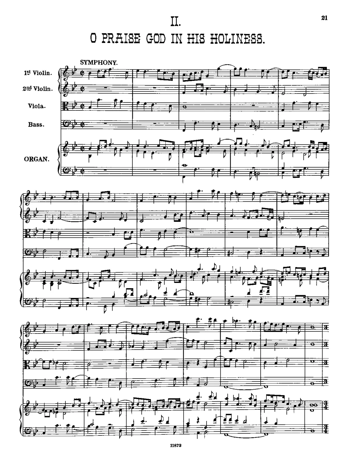 O Praise God in His Holiness - Page 1