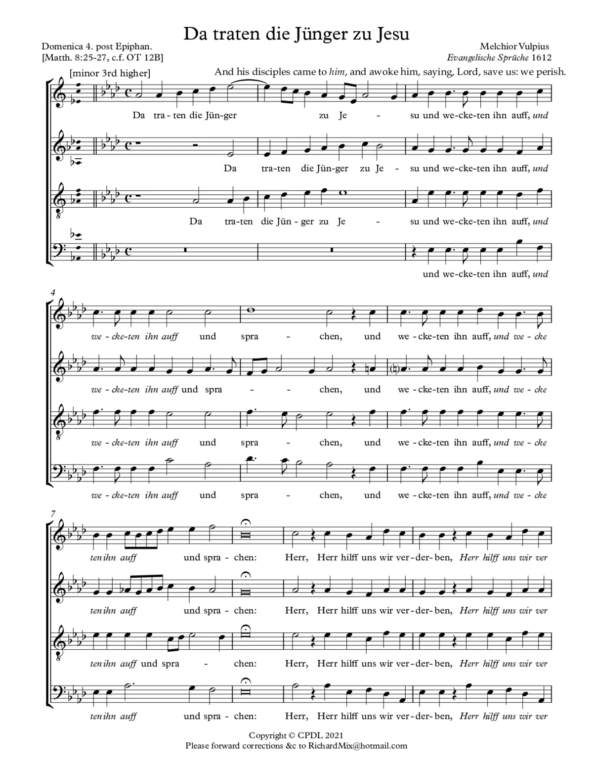 Da traten die Jünger zu Jesu - Page 1