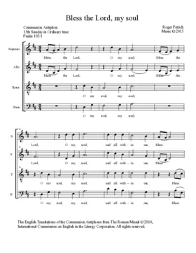 Bless the Lord, O my soul