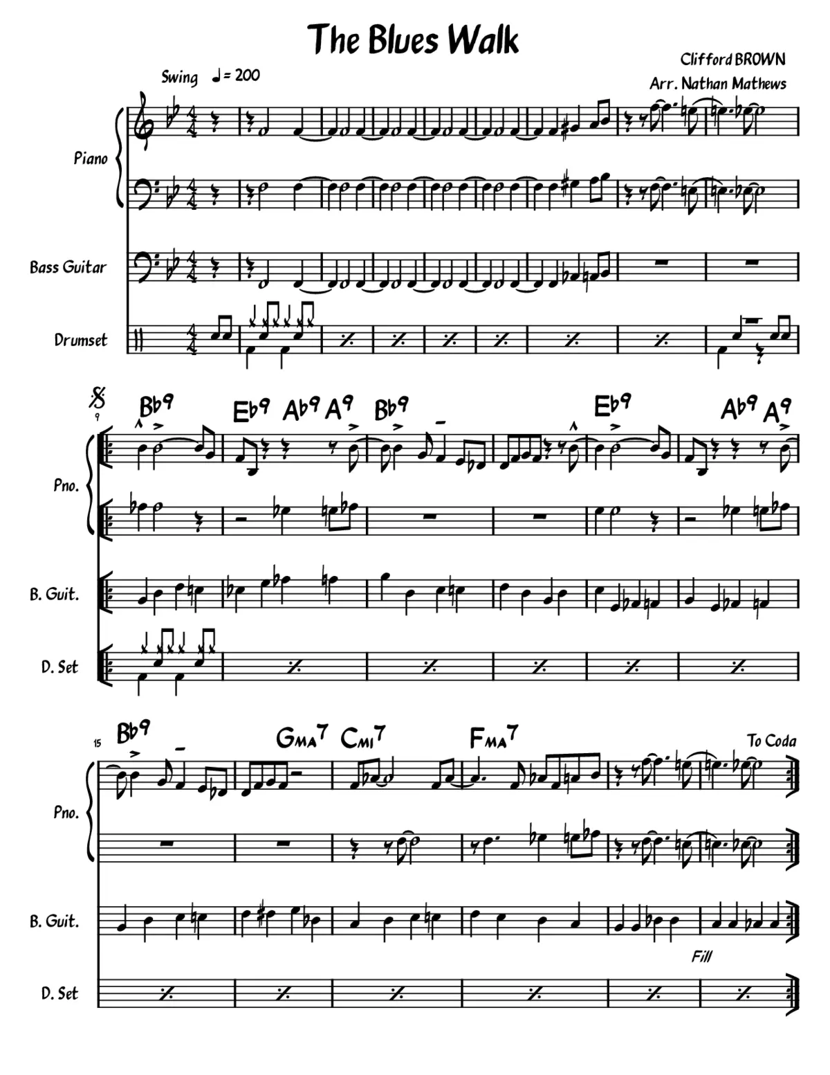 The Blues Walk - Page 1