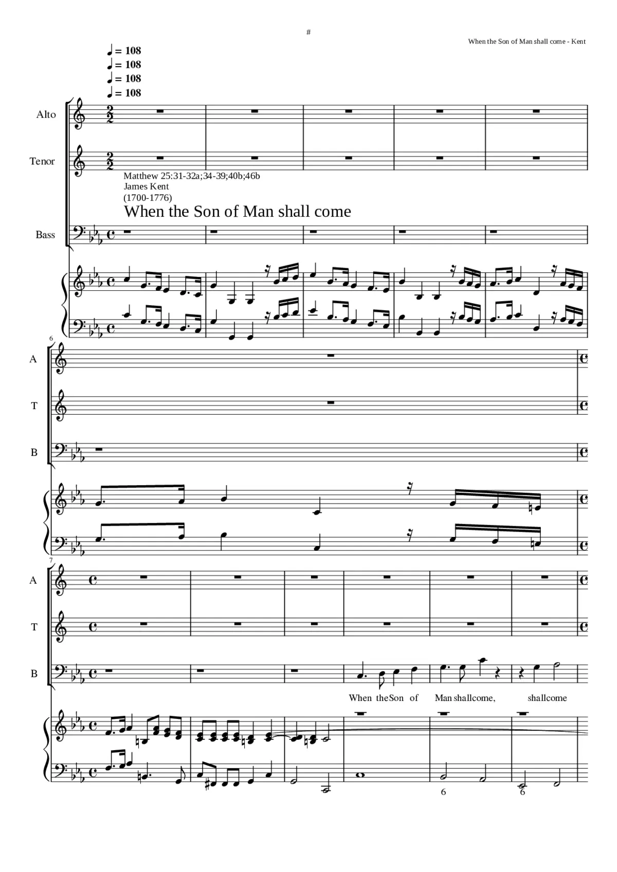 When the Son of Man shall come - Page 1