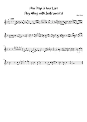 how deep is your love