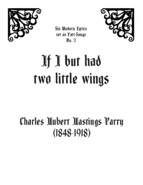 If I had but two little wings