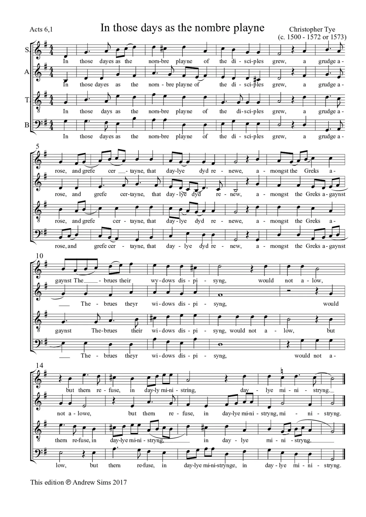In those dayes as the nombre playne - Page 1