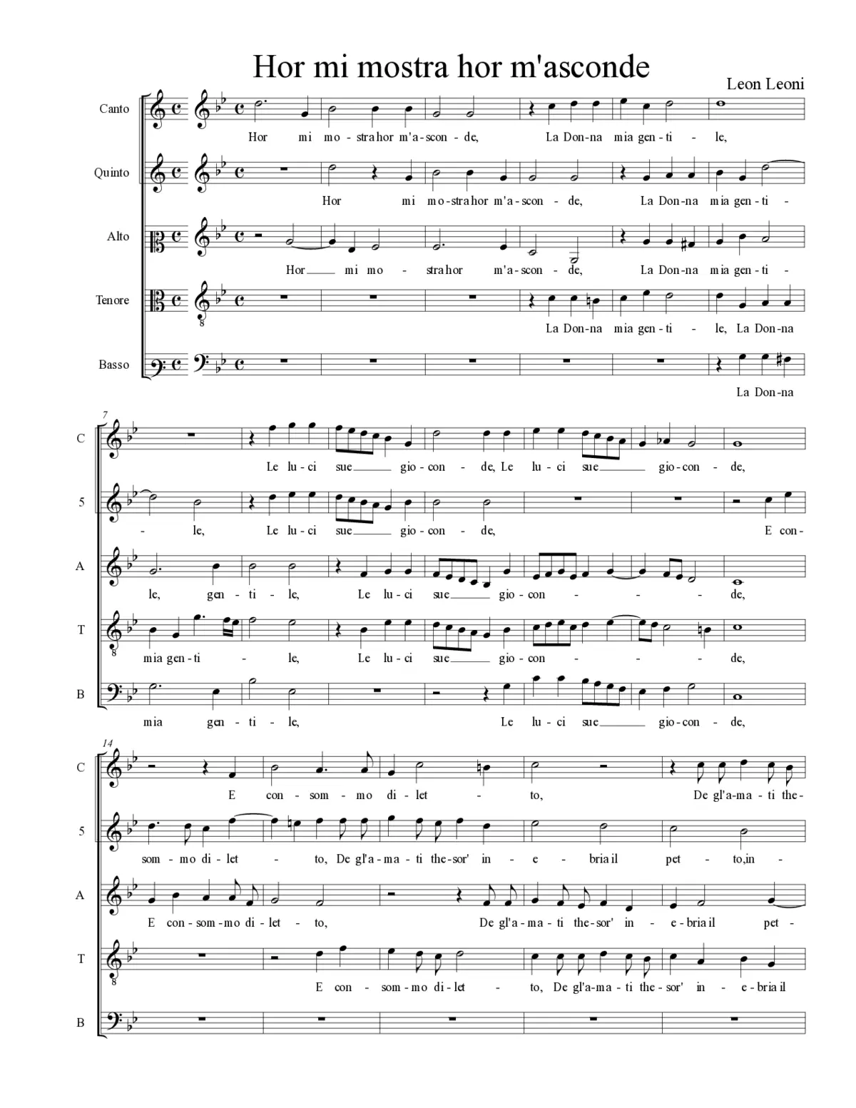 Hor mi mostra hor m'asconde - Page 1