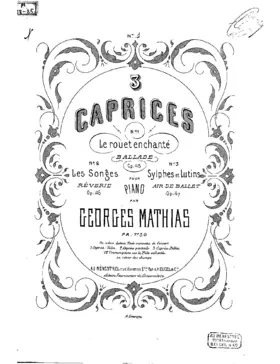 Trois caprices pour piano