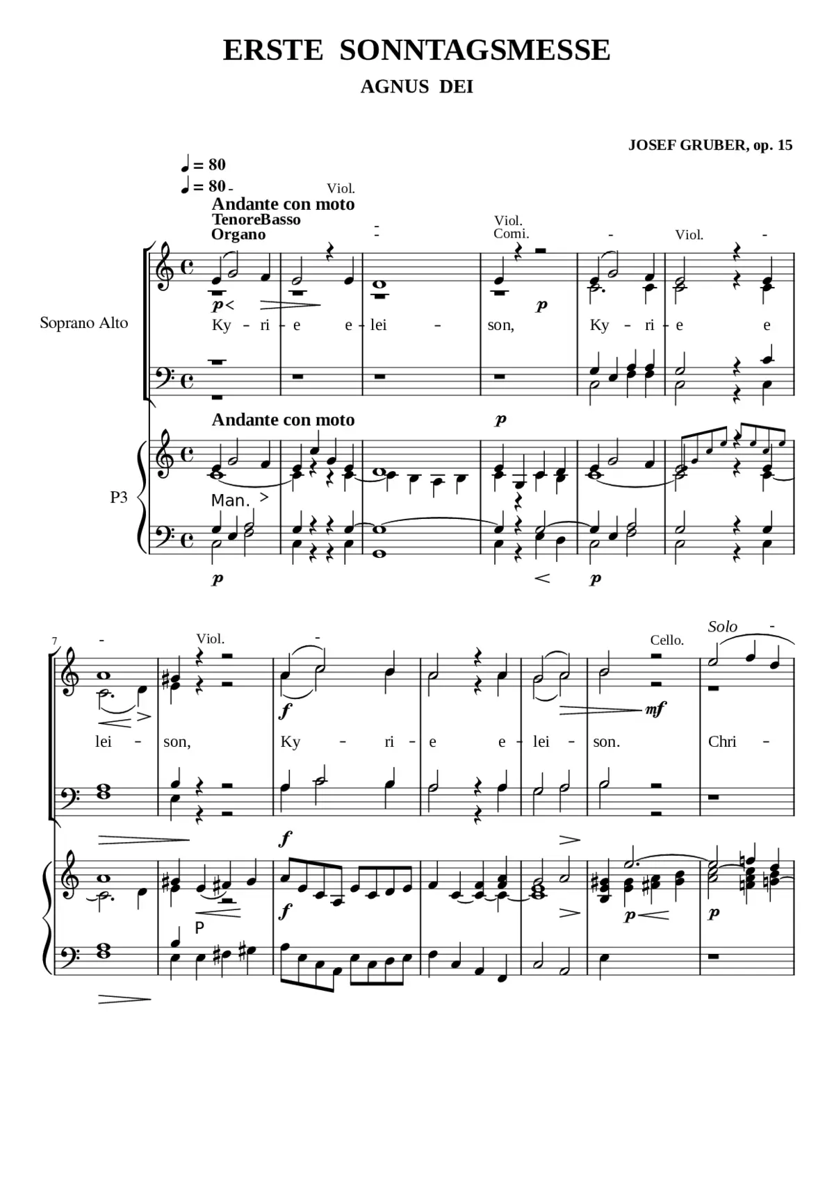 Erste Sonntagsmesse in honorem St. Annae - Page 1