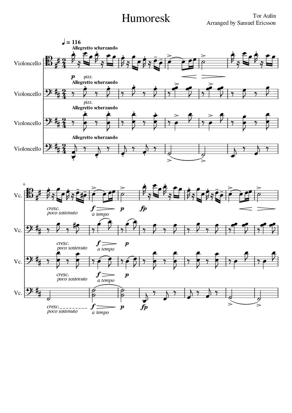 4 Aqvareller Humoresk - Page 1