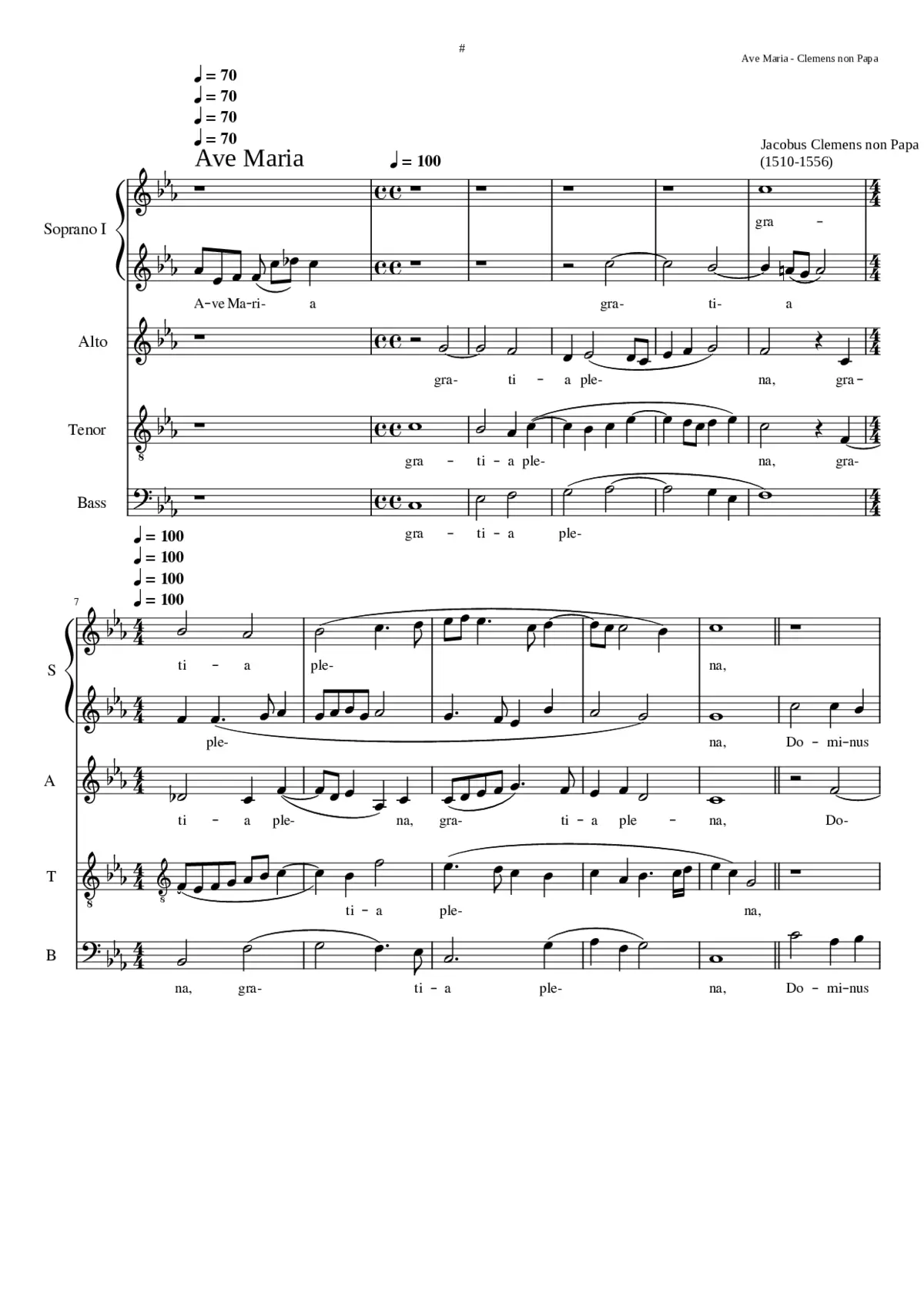 Ave Maria a 5 - Page 1