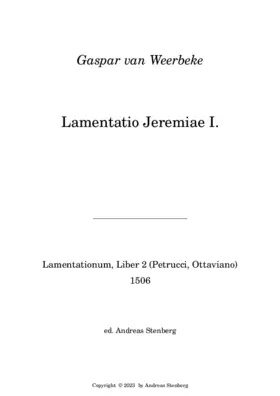 Lamentatio Jeremiae I.