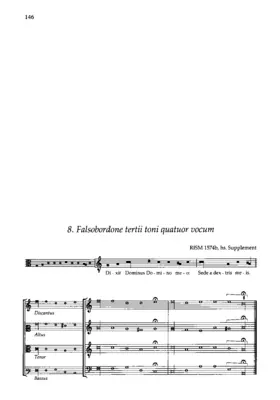 Falsobordone tertii toni quatuor vocum