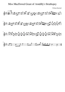 Miss MacDowal Grant of Arndilly's Strathspey