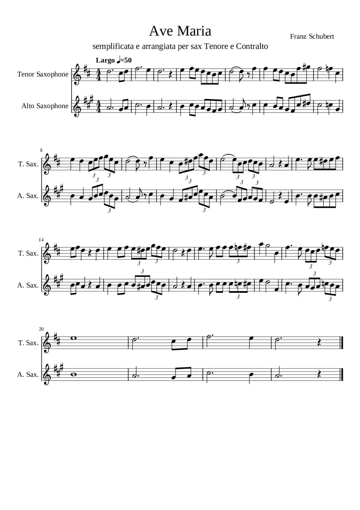 Ave Maria D.839 - Page 1