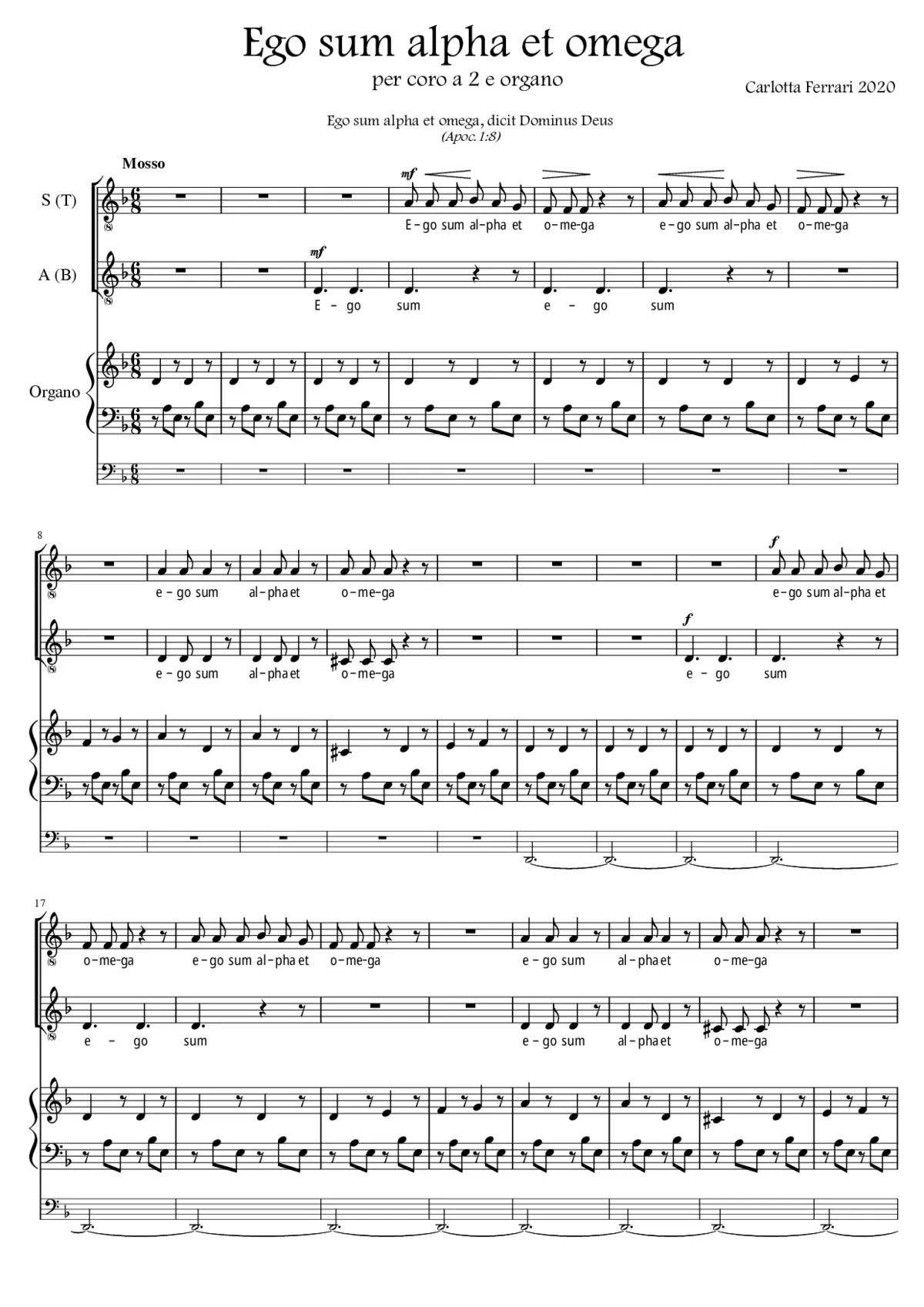 Ego sum alpha et omega - Page 1