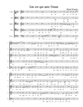 Iste est qui ante Deum