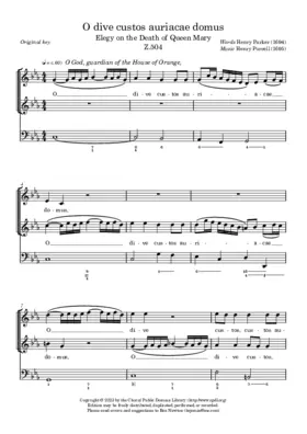 O dive custos auriacae domus, Z 504