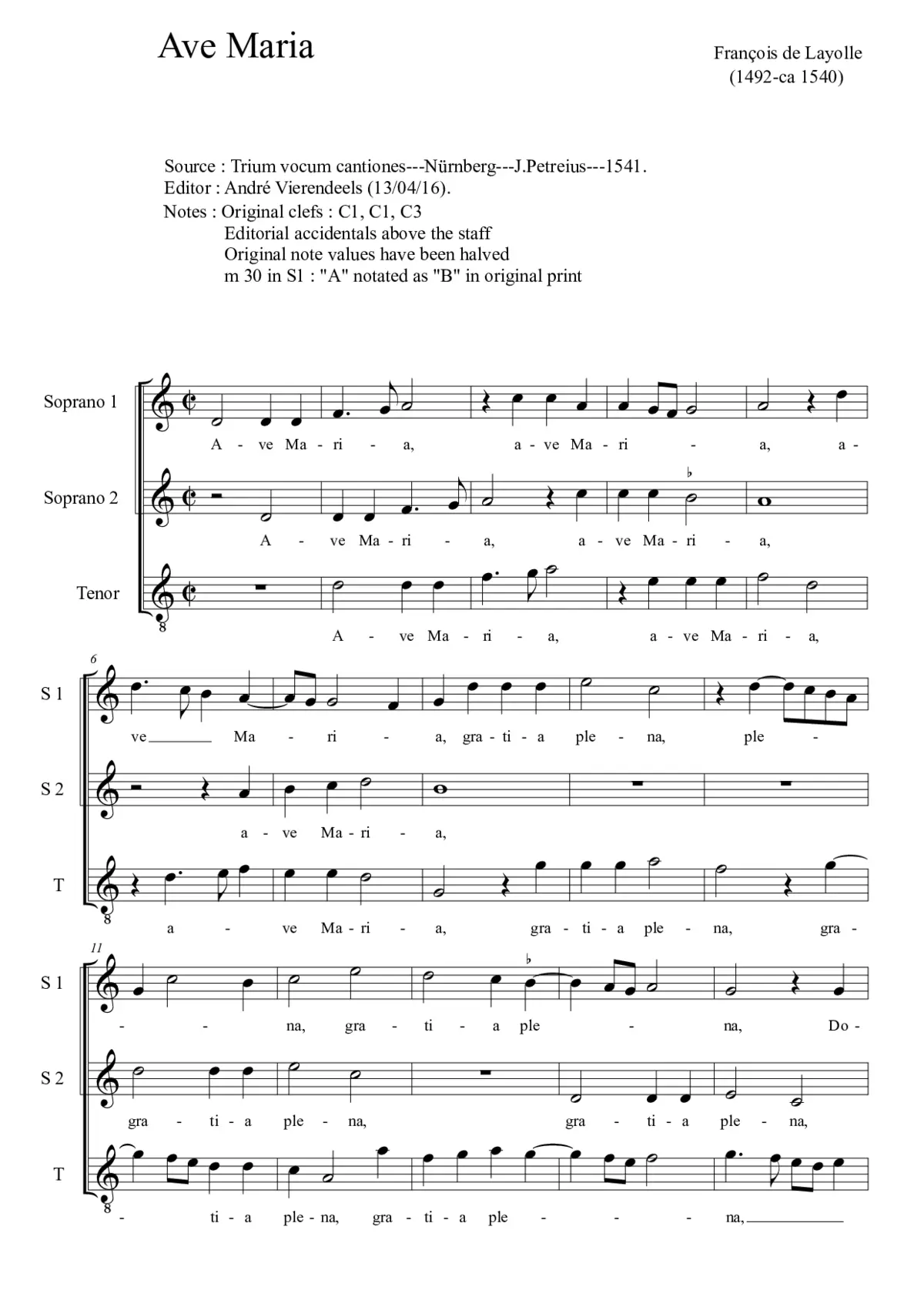 Ave Maria - Page 1