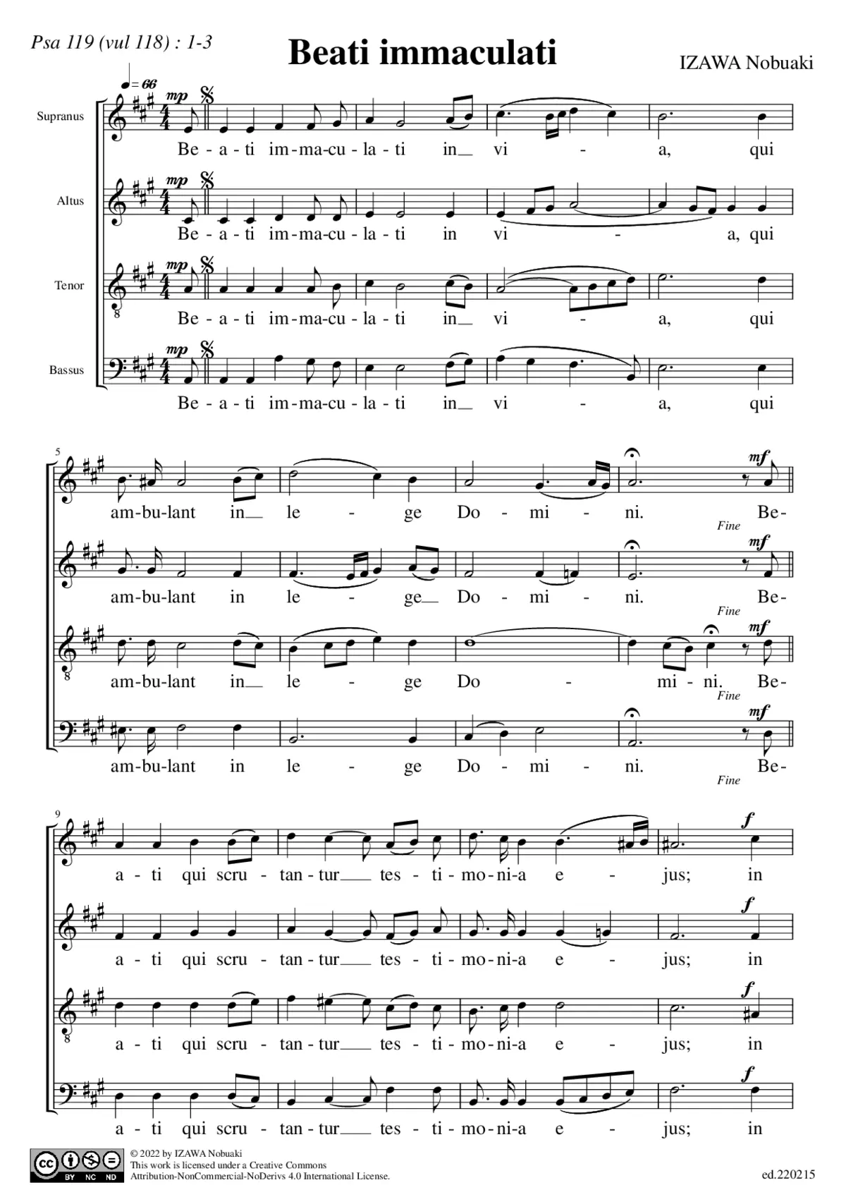 Beati immaculati - Page 1