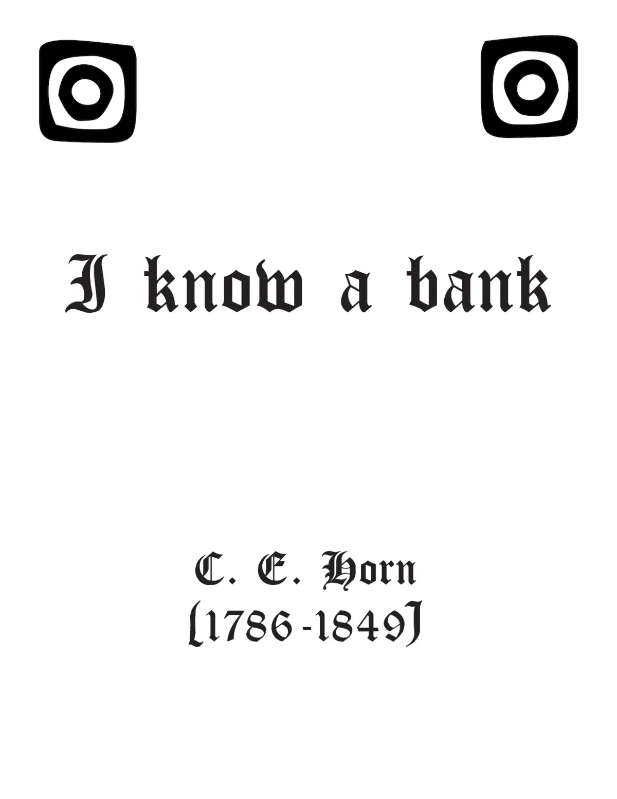 I know a bank - Page 1