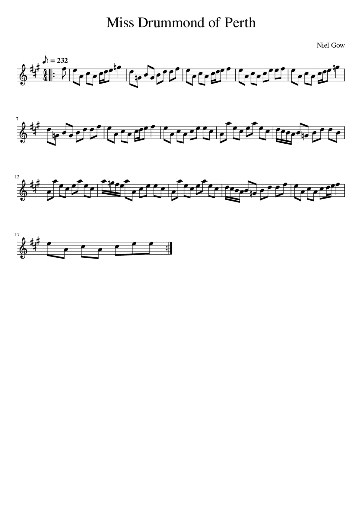 Miss Sarah Drummond of Perth - Page 1