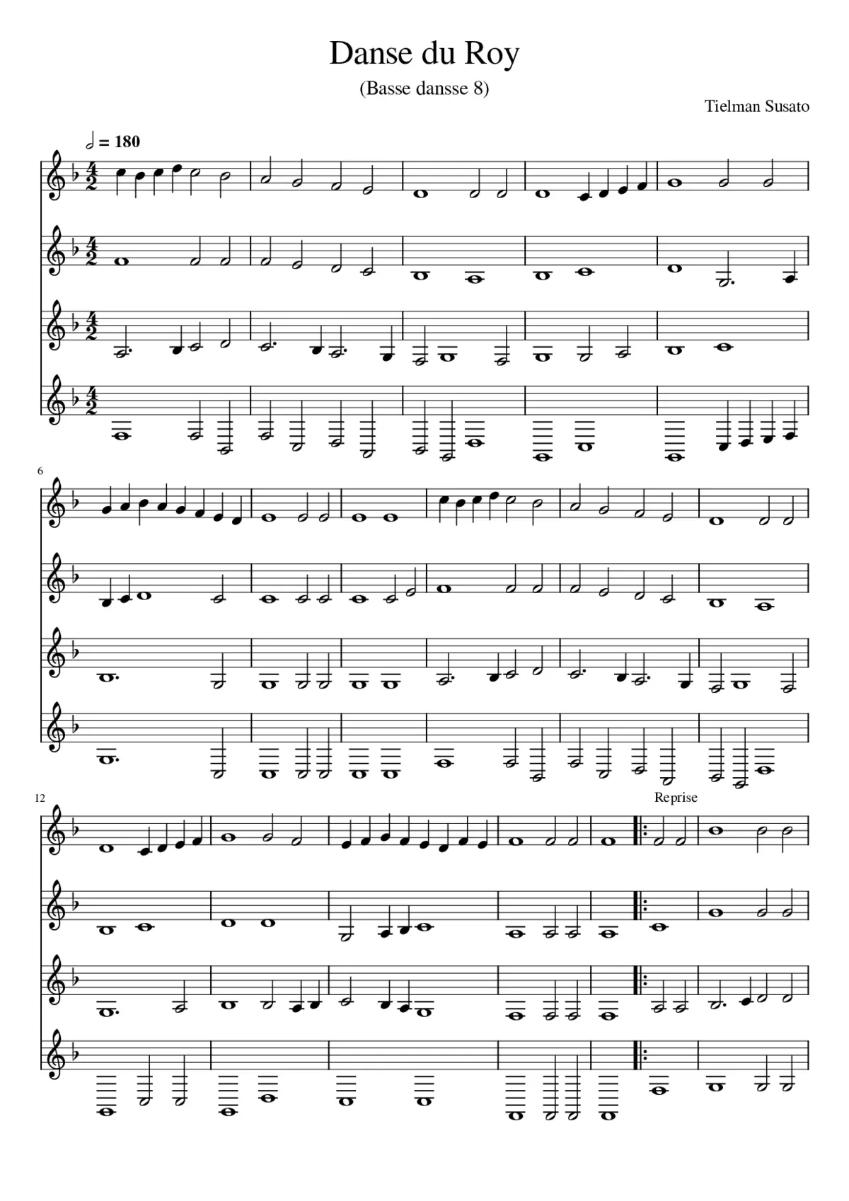 Danse du Roy - Page 1