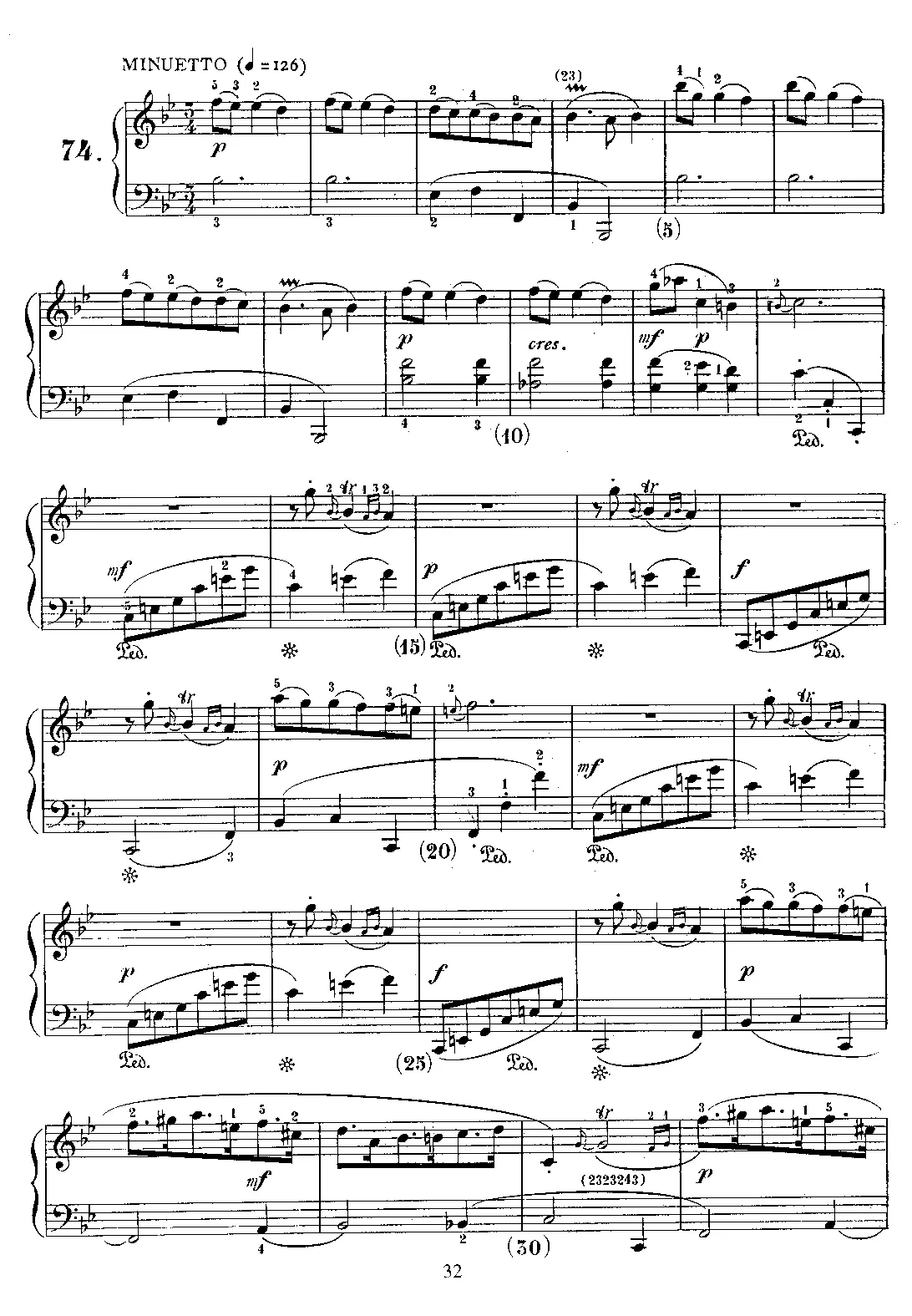 Keyboard Sonata in B-flat major - Page 1