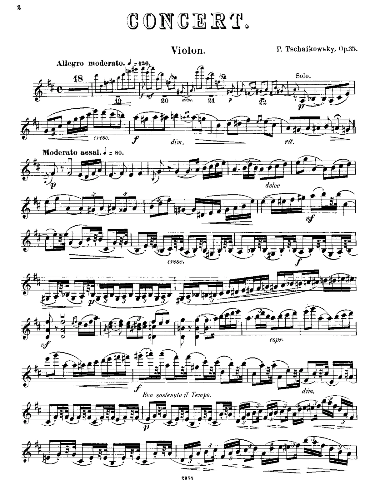 Violin Concerto - Page 1