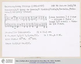 Concerto for 2 Horns, TWV 52:F4