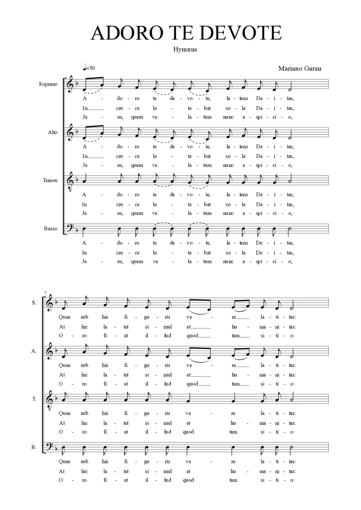 Adoro te devote II - Page 1