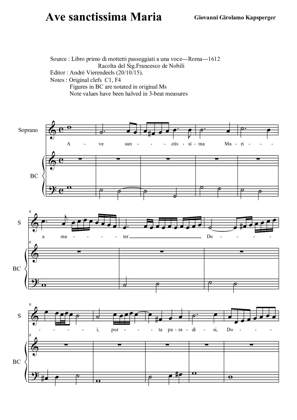 Ave sanctissima Maria - Page 1
