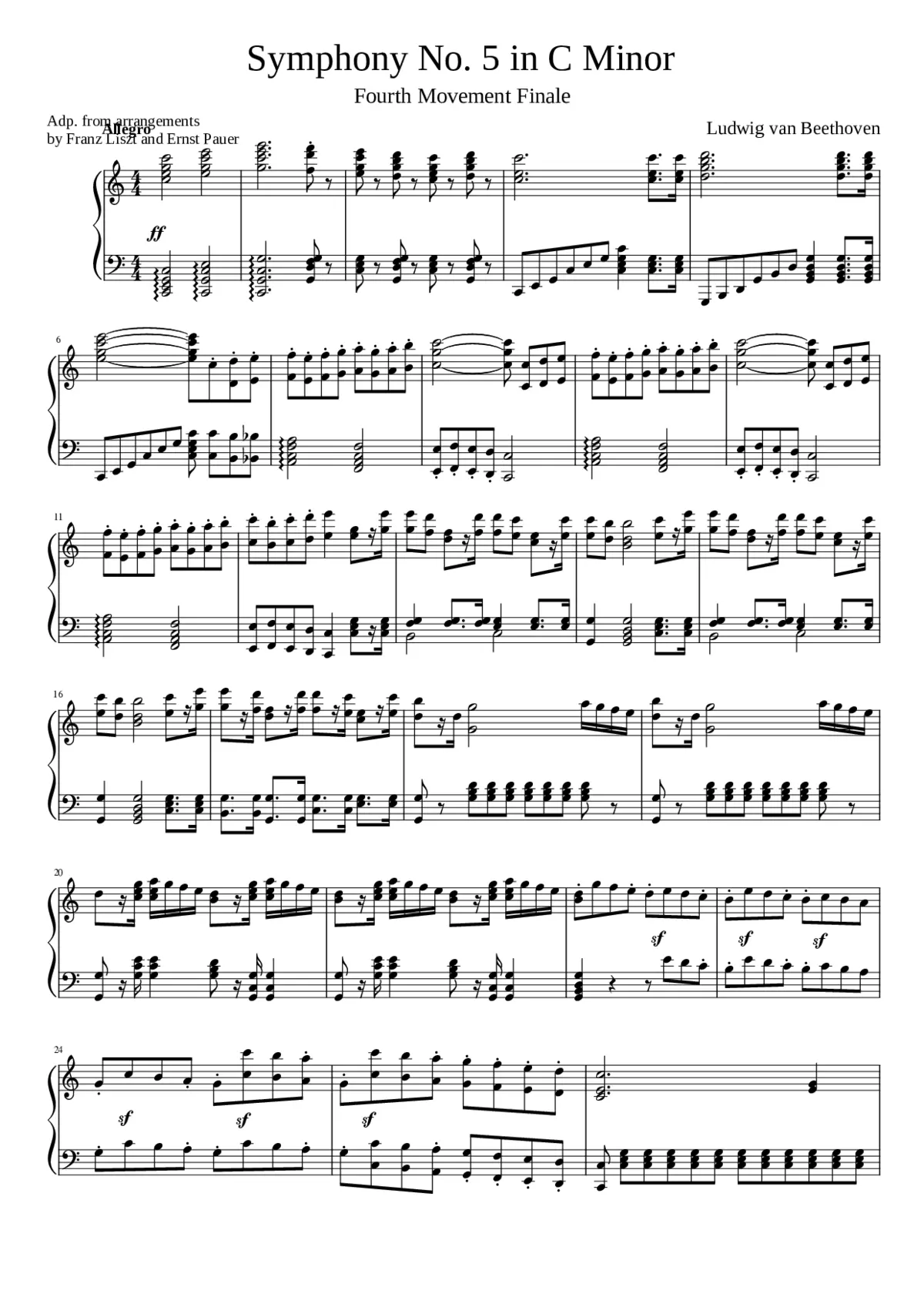 Symphony No.5 Op.67 - Page 1