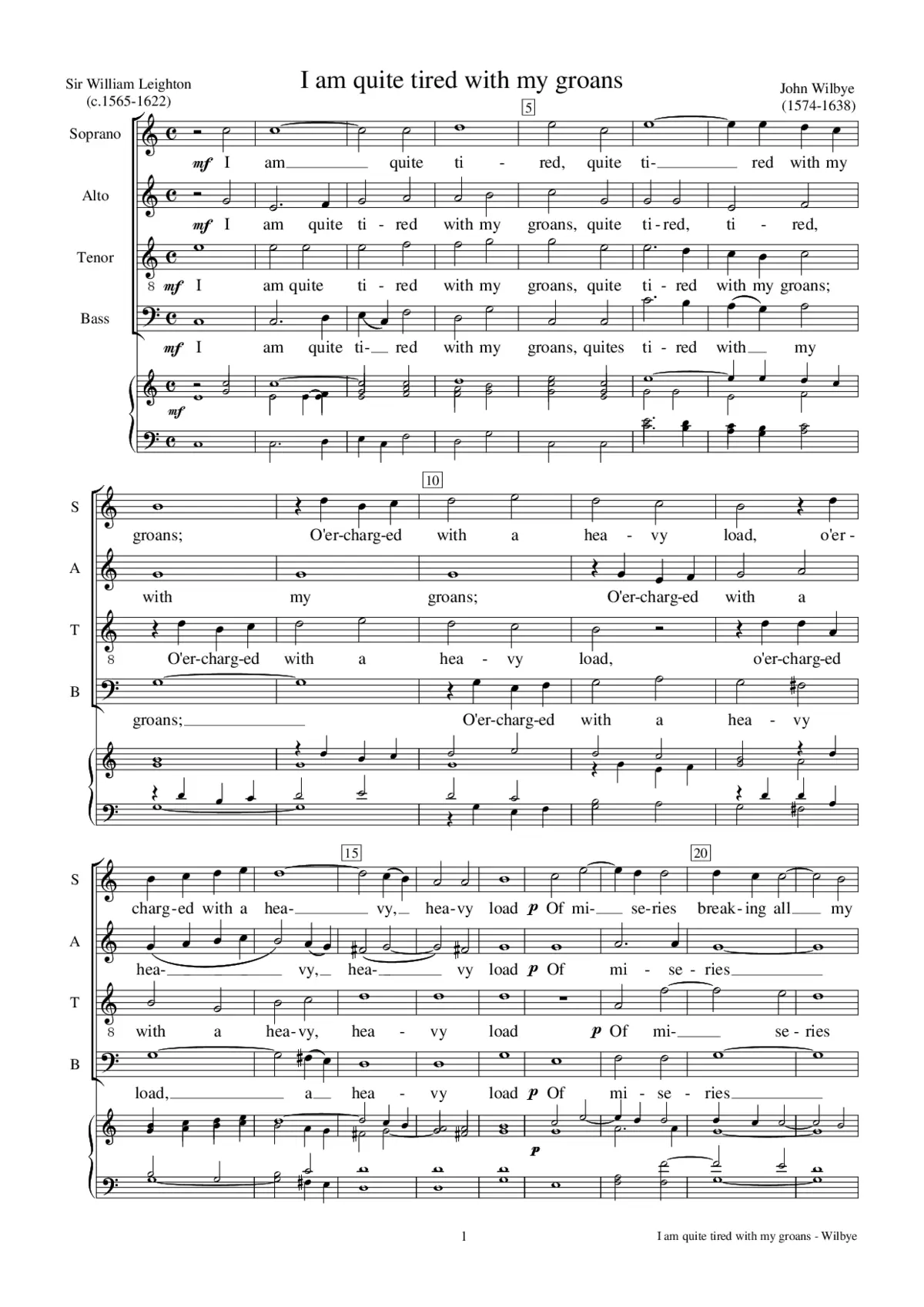 I am quite tired with my groans - Page 1