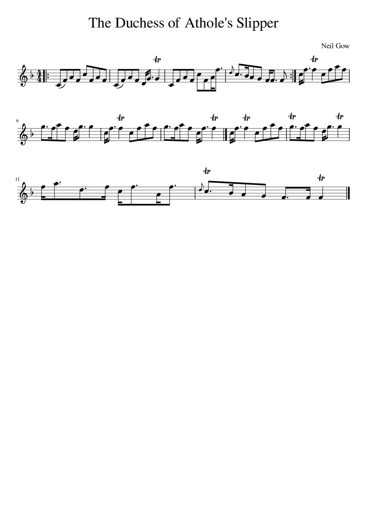 The Duchess of Athole's Slipper - Page 1