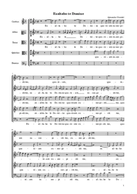 Exaltabo te Domine