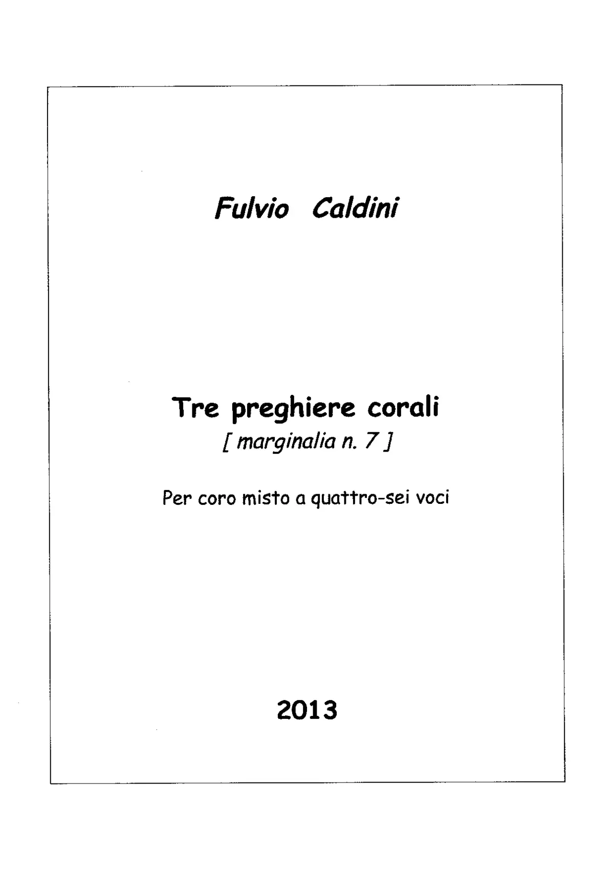 Tre preghiere corali - Page 1