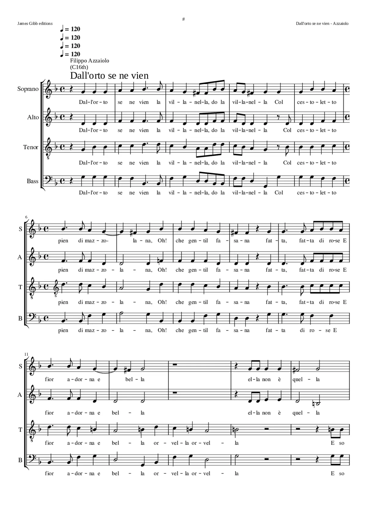 Dall'orto se ne vien - Page 1