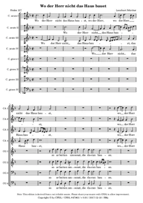 Wo der Herr nicht das Haus bauet