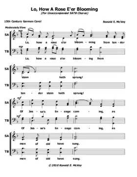 Lo, how a rose e'er blooming