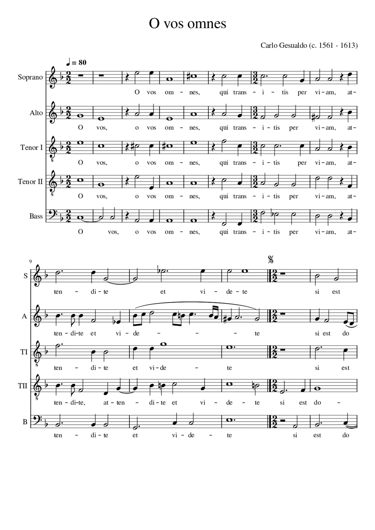 O vos omnes - Page 1