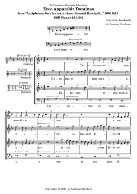 Ecce apparebit Dominus