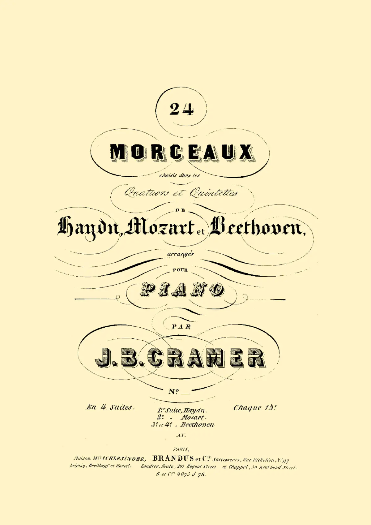 24 Morceaux choisis dans les quatuors et quintettes de Haydn, Mozart et Beethoven - Page 1