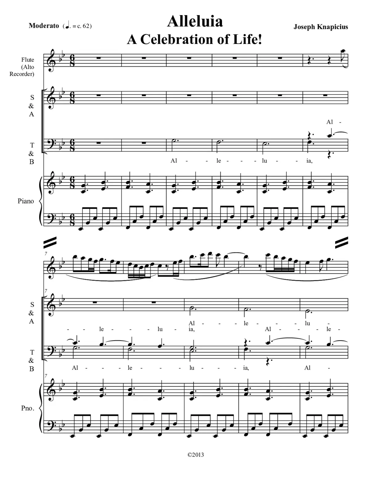 Alleluia - A Celebration of Life! - Page 1