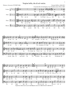 Vergine bella, che di sol vestita